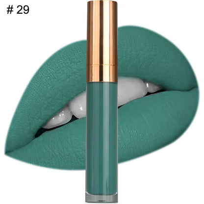 Custom Logo Natural Vegan Vegan Long Lasting Waterproof Matte Liquid Lipstick Private Label Waterproof Lip Makeup