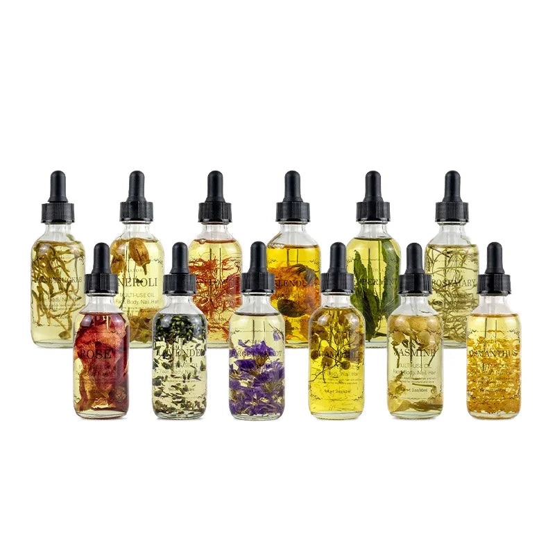 Pure Organic Natural Dry Flower Oil Multi-Scene Use Series for Body Massage and Skin Care