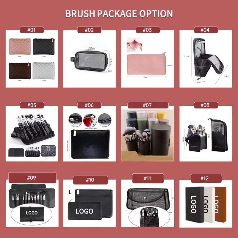 HMU High Quality Private Label Professional Black Silver Vegan Cruelty Free 18Pcs Makeup Brush Set for Professional Makeup